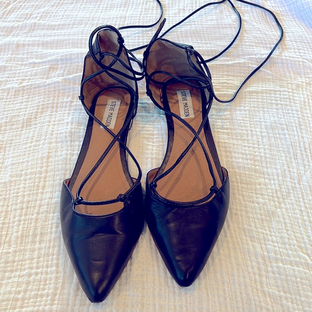 Steve Madden lace up ballet flats